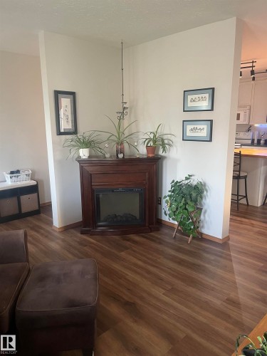 16050 95 Avenue, Edmonton, AB - Indoor Photo Showing Living Room With Fireplace