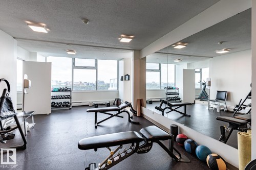 802 11920 100 Avenue, Edmonton, AB - Indoor Photo Showing Gym Room