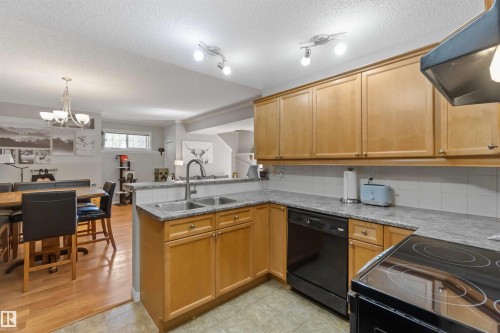 8A 79 Bellerose Drive, St. Albert, AB - Indoor Photo Showing Kitchen With Double Sink