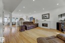 11306 89 Street, Edmonton, AB  - Indoor Photo Showing Living Room With Fireplace 