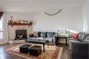 210 Warwick Road, Edmonton, AB  - Indoor Photo Showing Living Room With Fireplace 