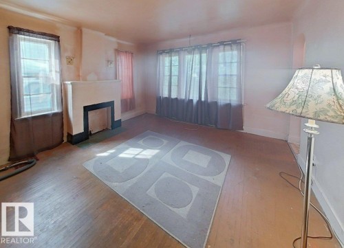 11345 93 Street, Edmonton, AB - Indoor Photo Showing Other Room With Fireplace