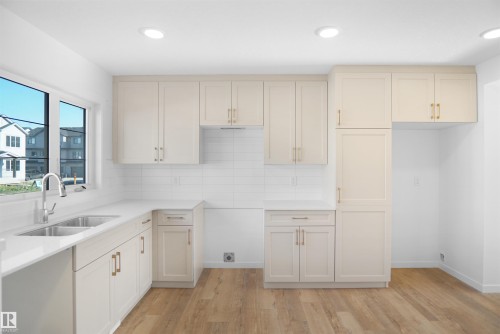 2107 210 Street, Edmonton, AB - Indoor Photo Showing Kitchen With Double Sink