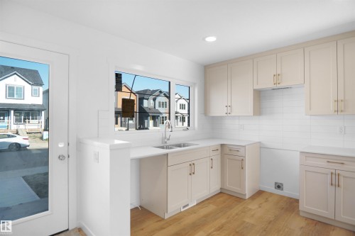 2107 210 Street, Edmonton, AB - Indoor Photo Showing Kitchen With Double Sink