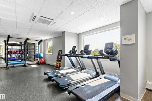 1401 12141 Jasper Avenue, Edmonton, AB - Indoor Photo Showing Gym Room