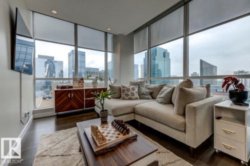 1201 10238 103 Street, Edmonton, AB - Indoor Photo Showing Living Room