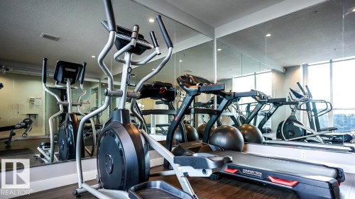 1201 10238 103 Street, Edmonton, AB - Indoor Photo Showing Gym Room