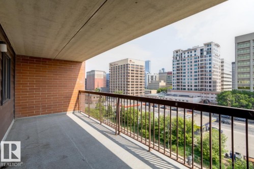 707 9917 110 Street, Edmonton, AB - Outdoor With Balcony With Exterior