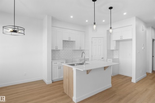 2128 210 Street, Edmonton, AB - Indoor Photo Showing Kitchen With Upgraded Kitchen