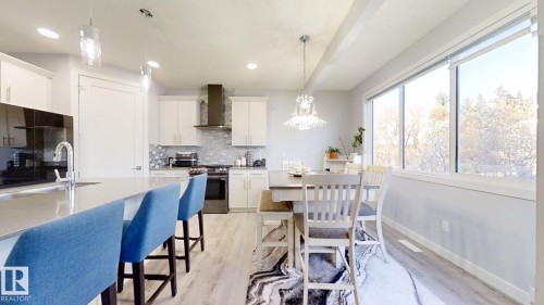 215 Glenridding Ravine Road, Edmonton, AB - Indoor Photo Showing Kitchen With Double Sink With Upgraded Kitchen