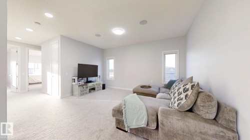 215 Glenridding Ravine Road, Edmonton, AB - Indoor Photo Showing Living Room