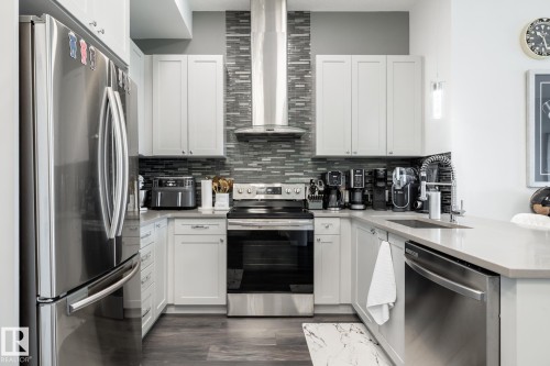 505, 1316 Windermere Wy Sw, Edmonton, AB - Indoor Photo Showing Kitchen With Stainless Steel Kitchen