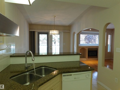 103 Falconer Court Nw, Edmonton, AB - Indoor Photo Showing Kitchen With Double Sink