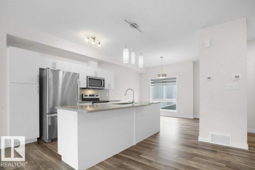 38 979 Crystallina Nera Way, Edmonton, AB - Indoor Photo Showing Kitchen With Upgraded Kitchen