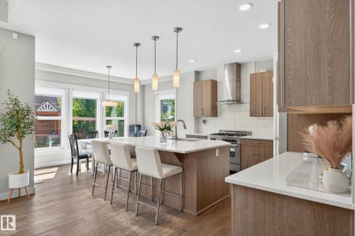 5915 19 Avenue, Edmonton, AB - Indoor Photo Showing Kitchen With Upgraded Kitchen