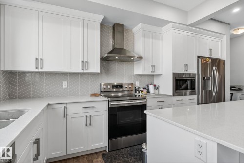2171 51 Street, Edmonton, AB - Indoor Photo Showing Kitchen With Double Sink