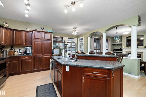 17808 109 Street, Edmonton, AB - Indoor Photo Showing Kitchen With Double Sink