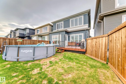 14 Edgefield Way, St. Albert, AB - Outdoor With Above Ground Pool With Exterior