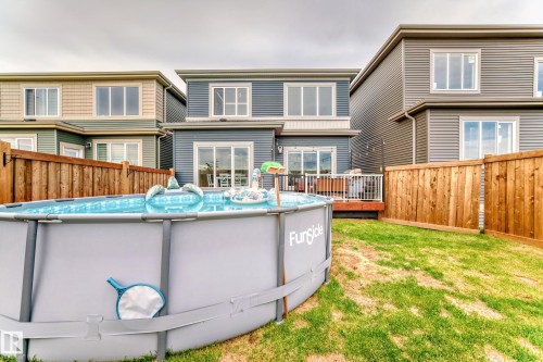 14 Edgefield Way, St. Albert, AB - Outdoor With Above Ground Pool With Exterior