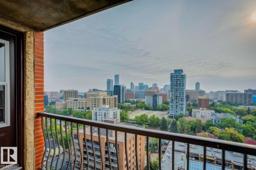 1702 9916 113 Street, Edmonton, AB - Outdoor With Balcony With View