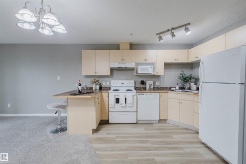 436 11325 83 Street, Edmonton, AB - Indoor Photo Showing Kitchen With Double Sink