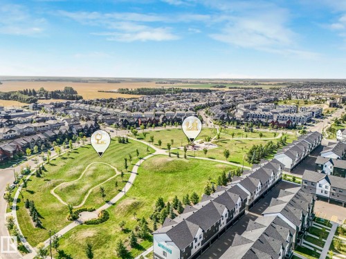 Aerial view of property's location featuring nearby suburban area - 6819 Cardinal Link, Edmonton, AB - Outdoor With View