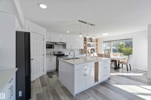 1017 82 Street, Edmonton, AB - Indoor Photo Showing Kitchen With Upgraded Kitchen
