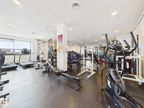 810C 10145 109 Street, Edmonton, AB - Indoor Photo Showing Gym Room