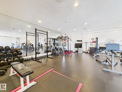 810C 10145 109 Street, Edmonton, AB - Indoor Photo Showing Gym Room