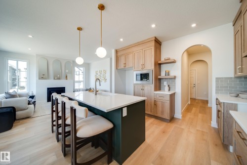 1 Cloutier Close, St. Albert, AB - Indoor Photo Showing Kitchen With Double Sink With Upgraded Kitchen