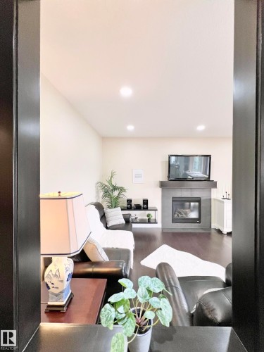 8967 24 Avenue, Edmonton, AB - Indoor Photo Showing Other Room With Fireplace