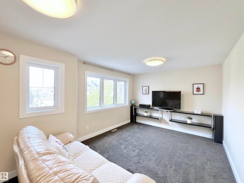 8967 24 Avenue, Edmonton, AB - Indoor Photo Showing Living Room