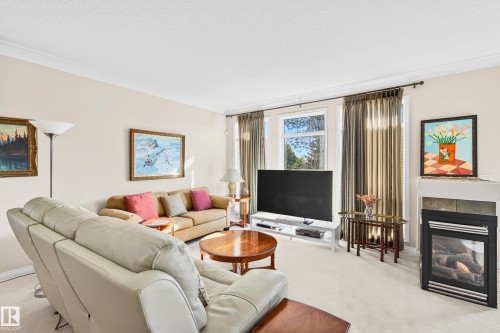 307 Tory View, Edmonton, AB - Indoor Photo Showing Living Room With Fireplace