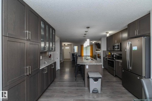 7712 Eifert Crescent, Edmonton, AB - Indoor Photo Showing Kitchen With Stainless Steel Kitchen
