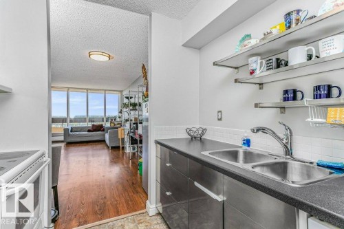 143 8735 165 Street, Edmonton, AB - Indoor Photo Showing Kitchen With Double Sink