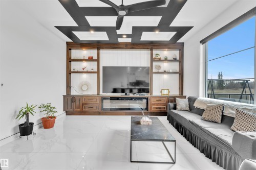 8118 Orchards Green Green, Edmonton, AB - Indoor Photo Showing Living Room