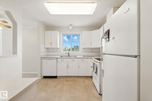 205 13450 114 Avenue, Edmonton, AB - Indoor Photo Showing Kitchen With Double Sink