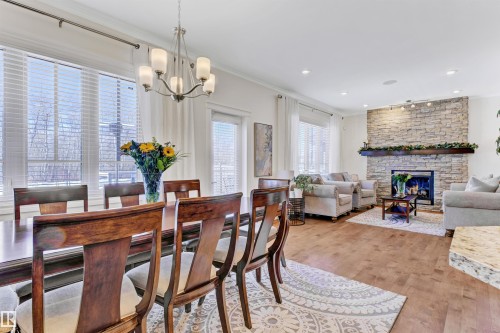 2677 Anderson Crescent, Edmonton, AB - Indoor Photo Showing Other Room With Fireplace