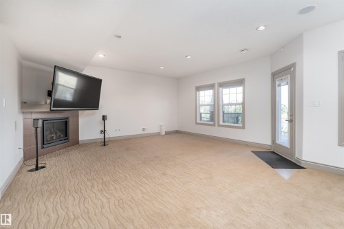 5414 Bonaventure Avenue, Edmonton, AB - Indoor Photo Showing Other Room With Fireplace