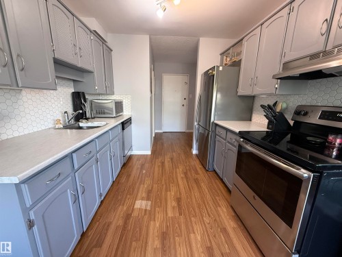 207 7815 159 Street, Edmonton, AB - Indoor Photo Showing Kitchen With Stainless Steel Kitchen