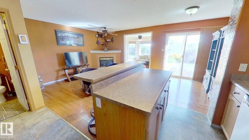 2927 30 Street, Edmonton, AB - Indoor Photo Showing Other Room With Fireplace
