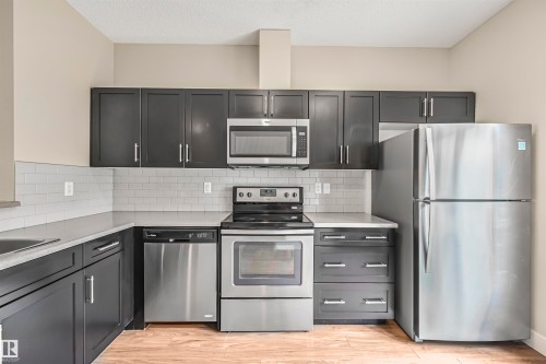 102 804 Welsh Drive, Edmonton, AB - Indoor Photo Showing Kitchen With Upgraded Kitchen
