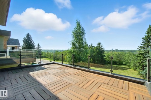 View of deck - 11823 Saskatchewan Drive, Edmonton, AB - Outdoor With Deck Patio Veranda