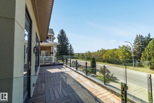 Balcony with view of scattered trees - 11823 Saskatchewan Drive, Edmonton, AB - Outdoor