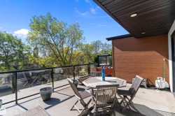 Balcony with outdoor dining area - 