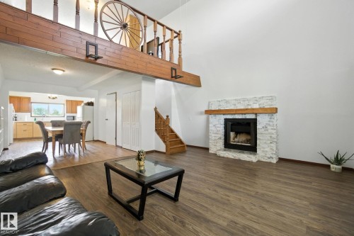 51019 Rge Road 273, Rural Parkland County, AB - Indoor Photo Showing Living Room With Fireplace