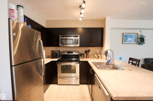 125 920 156 Street, Edmonton, AB - Indoor Photo Showing Kitchen With Double Sink