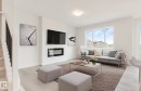 58 Rhea Crescent, St. Albert, AB  - Indoor Photo Showing Living Room With Fireplace 