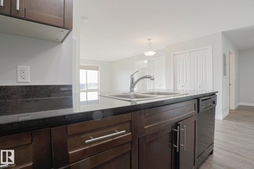 314 11808 22 Avenue Sw, Edmonton, AB - Indoor Photo Showing Kitchen With Double Sink