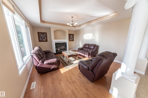 13527 158 Avenue, Edmonton, AB - Indoor Photo Showing Living Room With Fireplace